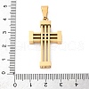304 Stainless Steel Pendants STAS-L286-02G-3