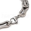 Tarnish Resistant 201 Stainless Steel Byzantine Chain Bracelets BJEW-B078-96P-3