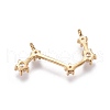 Brass Micro Pave Cubic Zirconia Pendants ZIRC-F099-20G-05-2