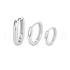 3Pcs S925 Sterling Silver Hoop Earrings UA6918-2-4