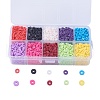 10 Colors Handmade Polymer Clay Beads CLAY-JP0001-01-4mm-1