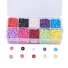 10 Colors Handmade Polymer Clay Beads CLAY-JP0001-01-4mm-1