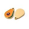 Fruit Seris 304 Stainless Steel Enamel Charms STAS-U060-03G-06-2