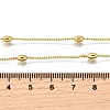 3MM Brass Oval Twisted Chain Necklaces NJEW-M108-01G-3
