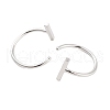 999 Fine Silver Stud Earrings for Women EJEW-F342-08P-1