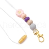 Alloy and Silicone and Stainless Steel Pendant Decorations HJEW-JM03021-01-4