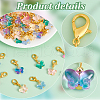 Glass Pendant Decorations HJEW-PH01913-4