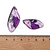 4Pcs Transparent Epoxy Resin Butterfly Wings Pendants RESI-C057-03C-3