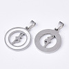 201 Stainless Steel Pendants STAS-N089-69P-2