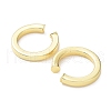 Rack Plating Brass Ring Cuff Earrings for Women EJEW-G352-06G-2