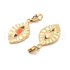 Eye 304 Stainless Steel Enamel Pendant Decorations STAS-M092-02G-3
