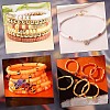 WADORN 9 Strands 9 Colors Flat Round Handmade Polymer Clay Beads CLAY-WR0001-01-7