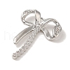 Brass Micro Pave Clear Cubic Zirconia Pendants KK-G499-05P-2