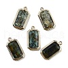 Natural African Turquoise(Jasper) Pendants G-U019-04G-04-1