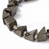 Natural Pyrite Beads Strands G-E590-01-3