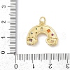 Brass Micro Pave Cubic Zirconia Pendants KK-U058-40G-3