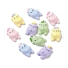 Opaque Resin Pendants RESI-G046-08P-1