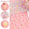   240Pcs 12 Colors Transparent Acrylic Beads MACR-PH0001-75-4