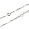 Tarnish Resistant 304 Stainless Steel Cable Chains CHS-F015-11P-1