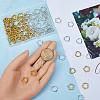 SOFPLATE 120Pcs 4 Styles Tibetan Style Alloy Bead Frames TIBE-SP0001-14-3