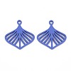 Rack Plating Spray Painted Alloy Pendants PALLOY-S132-275-NR-2