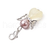 Angel Glass Pendant Decorations HJEW-JM02643-5