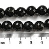 Natural Black Agate Round Beads Strand G-L084-10mm-28-4