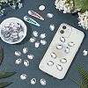 Fingerinspire 250Pcs Imitation Taiwan Acrylic Rhinestone Cabochons GACR-FG0001-08-6