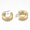 Brass Stud Earrings EJEW-F244-02MG-2
