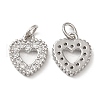 Eco-Friendly Brass Micro Pave Cubic Zirconia Pendants KK-M246-21P-1