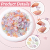 SOFPLATE 500Pcs Transparent Acrylic Bead Caps TACR-SP0001-06-6