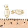 Brass Micro Pave Cubic Zirconia Pendants KK-Q068-58G-02-3