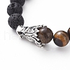 Unisex Adjustable Nylon Thread Braided Bead Bracelets BJEW-JB05010-01-4