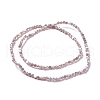 Electroplate Glass Beads Strands GLAA-E036-03B-3