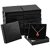 Lichee Textured Cardboard Jewelry Boxes CON-WH0089-100-1