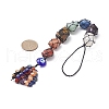 7 Chakra Nuggets Natural Gemstone Pocket Pendant Decorations HJEW-JM01049-01-3