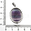 Natural Fluorite Pendants G-Q350-02K-3