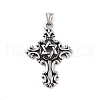 Retro 304 Stainless Steel Big Pendants STAS-I205-21AS-E-1