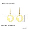 African Map Shape Dangle Earrings DG1061-4-1