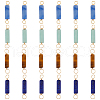HOBBIESAY 40Pcs 4 Styles Natural Mixed Gemstone Connector Charms G-HY0001-48-1