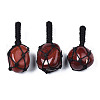 Natural Red Agate Pendants G-N0326-93E-1