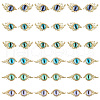 HOBBIESAY 36Pcs 12 Styles Evil Eye Alloy Cabochons MRMJ-HY0002-41-1