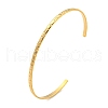 Ion Plating(IP) Textured 304 Stainless Steel Wrap Cuff Bangle for Women BJEW-P331-19G-1