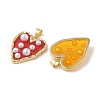 Rack Plating Brass & Epoxy Resin Pendants KK-Z047-06G-02-RS-2