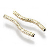 Brass Curved Tube Beads X-KK-R112-034A-NF-3