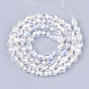Electroplate Glass Beads Strands EGLA-T013-05M-2