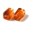 Opaque Two-tone Acrylic European Beads OACR-G015-05-4
