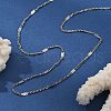 2MM 304 Stainless Steel Curb Chain Necklaces NJEW-T016-13P-2