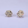 Colorful Pattern Printed Silicone Focal Beads SI-JX0022A-16-1