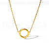 Vintage Stainless Steel Ring Pendant Necklaces for Women DG9010-1-1